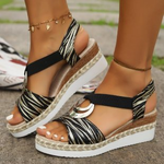 Sandales Confortables à Talon Compensé pour Femmes