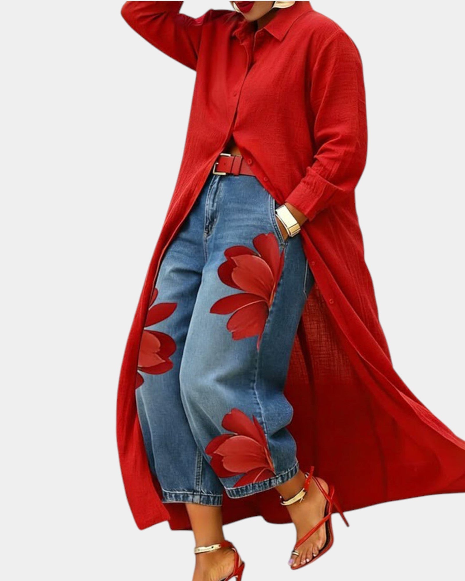 Ensemble Robe Chemise et Pantalon Large pour Femme | Idéal pour le Quotidien