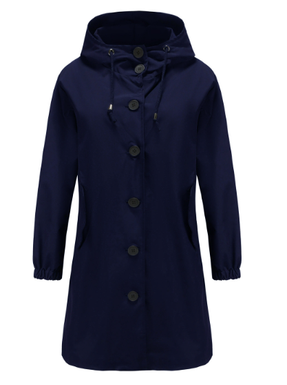 Veste Imperméable avec Capuche pour Femmes