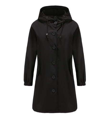 Veste Imperméable avec Capuche pour Femmes