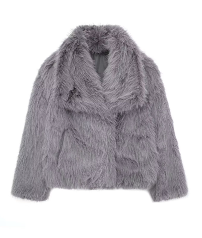 Manteau Élégant en Fausse Fourrure pour Femmes