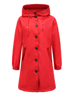 Veste Imperméable avec Capuche pour Femmes