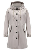 Veste Imperméable avec Capuche pour Femmes