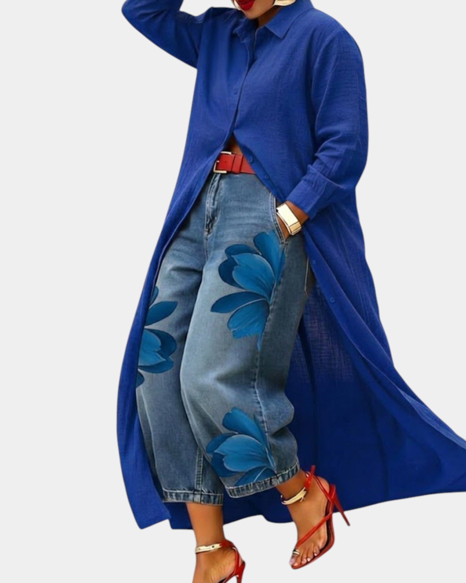 Ensemble Robe Chemise et Pantalon Large pour Femme | Idéal pour le Quotidien
