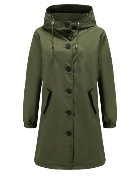 Veste Imperméable avec Capuche pour Femmes