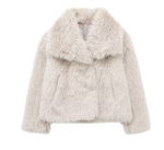 Manteau Élégant en Fausse Fourrure pour Femmes