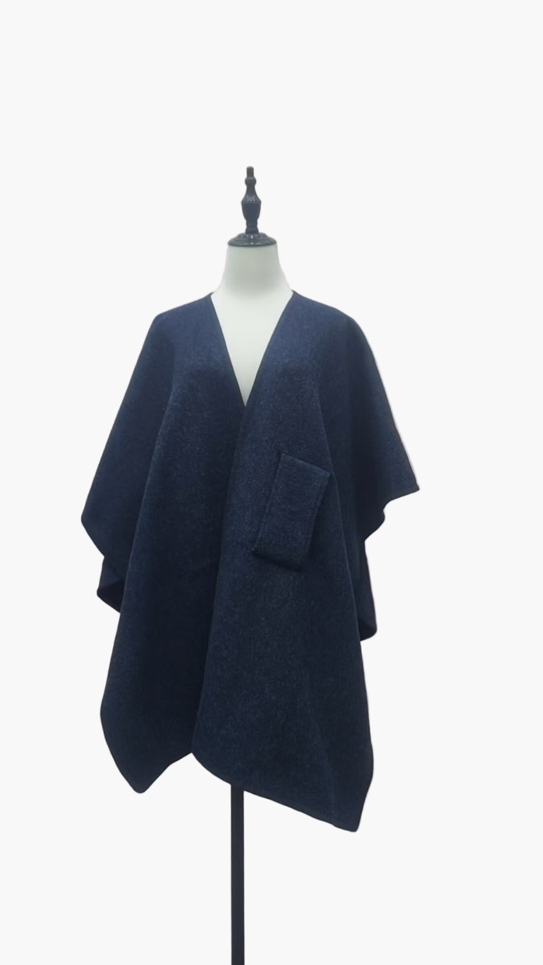 Poncho-Écharpe Style Décontracté en Coton pour Femmes