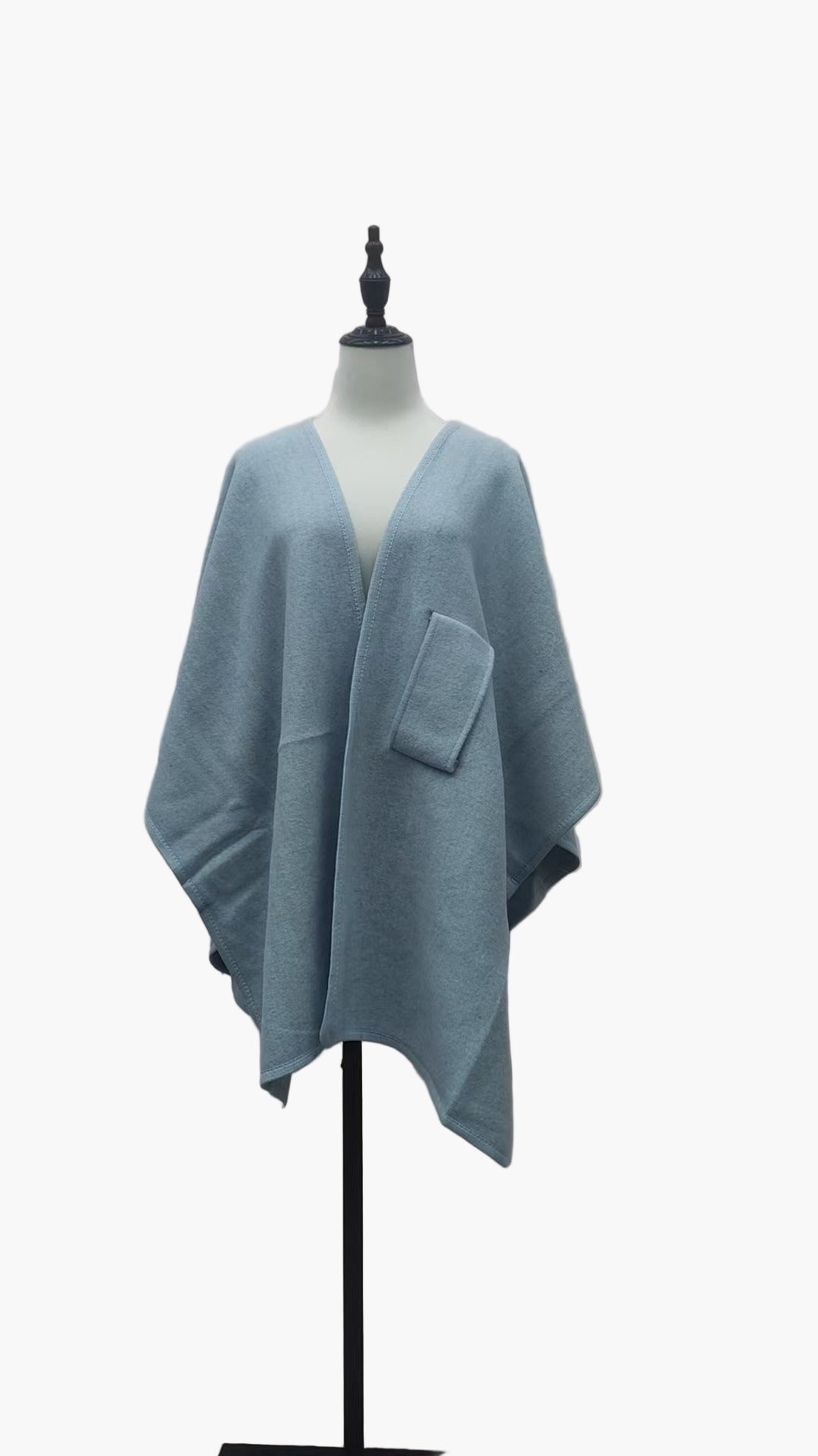 Poncho-Écharpe Style Décontracté en Coton pour Femmes