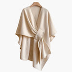 Poncho-Écharpe Style Décontracté en Coton pour Femmes