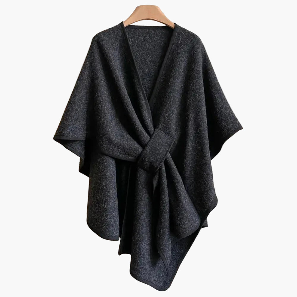 Poncho-Écharpe Style Décontracté en Coton pour Femmes