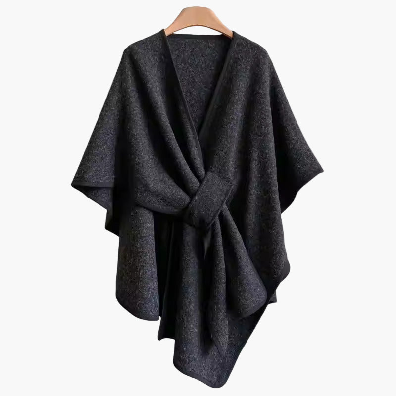 Poncho-Écharpe Style Décontracté en Coton pour Femmes