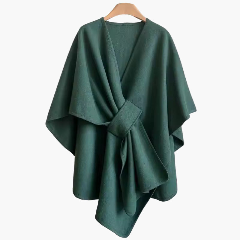 Poncho-Écharpe Style Décontracté en Coton pour Femmes