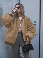Veste Bomber Oversize Tendance pour Femmes