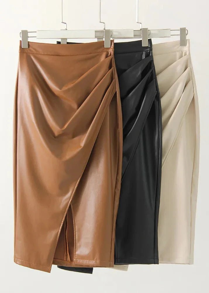 Jupe en cuir synthétique pour Femme - Emilia Lane