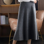 Jupe Plissée en Laine Pure pour Femme - Emilia Lane