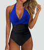 Maillot de Bain Une Pièce Sculptant Décolleté en V pour Femme | Idéale pour l'Été