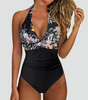 Maillot de Bain Une Pièce Sculptant Décolleté en V pour Femme | Idéale pour l'Été