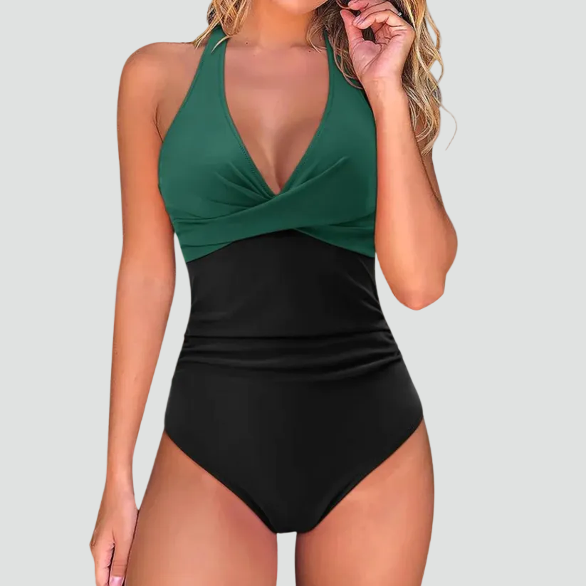 Maillot de Bain Une Pièce Sculptant Décolleté en V pour Femme | Idéale pour l'Été