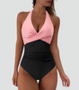 Maillot de Bain Une Pièce Sculptant Décolleté en V pour Femme | Idéale pour l'Été