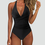 Maillot de Bain Une Pièce Sculptant Décolleté en V pour Femme | Idéale pour l'Été