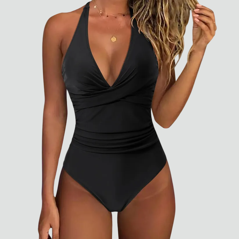 Maillot de Bain Une Pièce Sculptant Décolleté en V pour Femme | Idéale pour l'Été