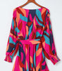 Robe Mini Colorée avec Ceinture pour Femmes