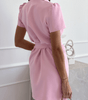 Robe Mi-Longue Décolleté en V pour Femmes