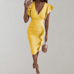 Robe Courte avec Volants pour Femmes