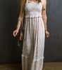 Robe Longue Florale avec Dentelle pour Femmes