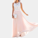 Robe Longue en Dentelle Élegante pour Femmes