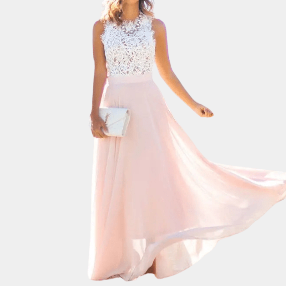 Robe Longue en Dentelle Élegante pour Femmes