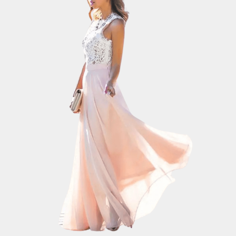 Robe Longue en Dentelle Élegante pour Femmes