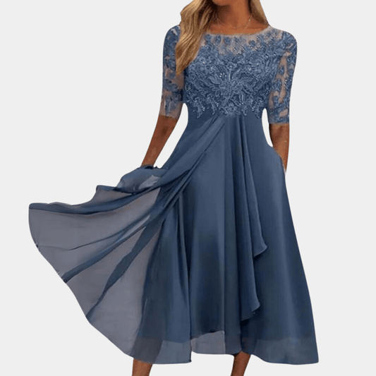 Robe Longue en Dentelle Élégante pour Femmes