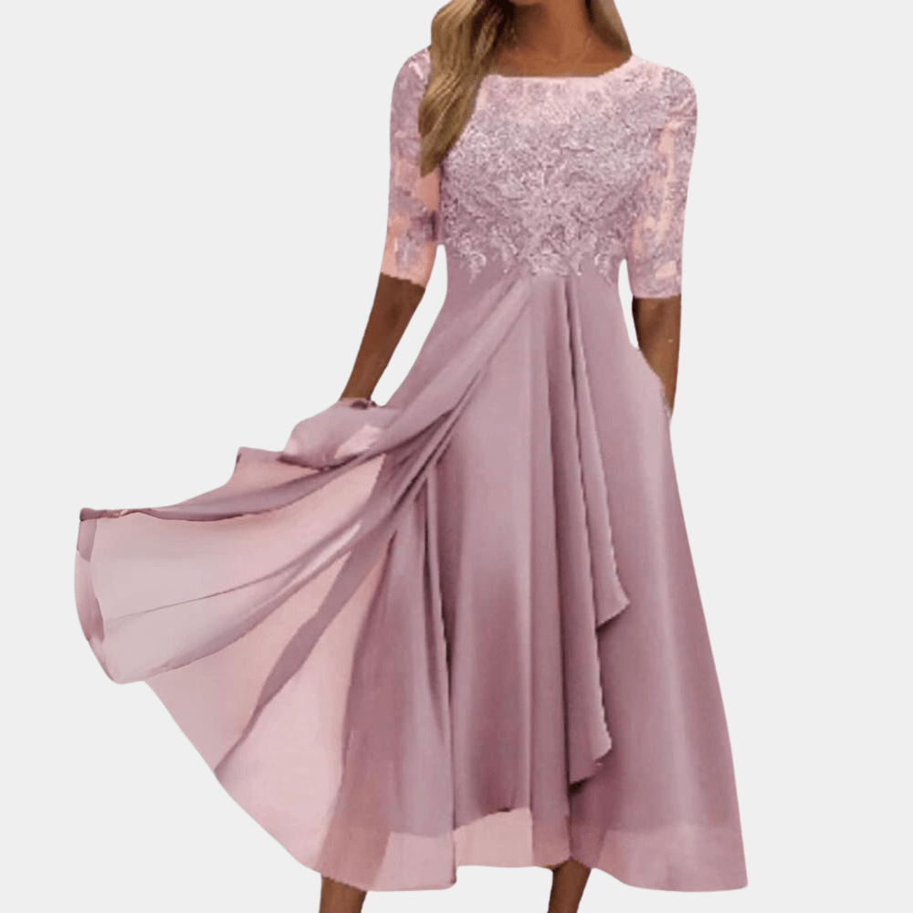 Robe Longue en Dentelle Élégante pour Femmes
