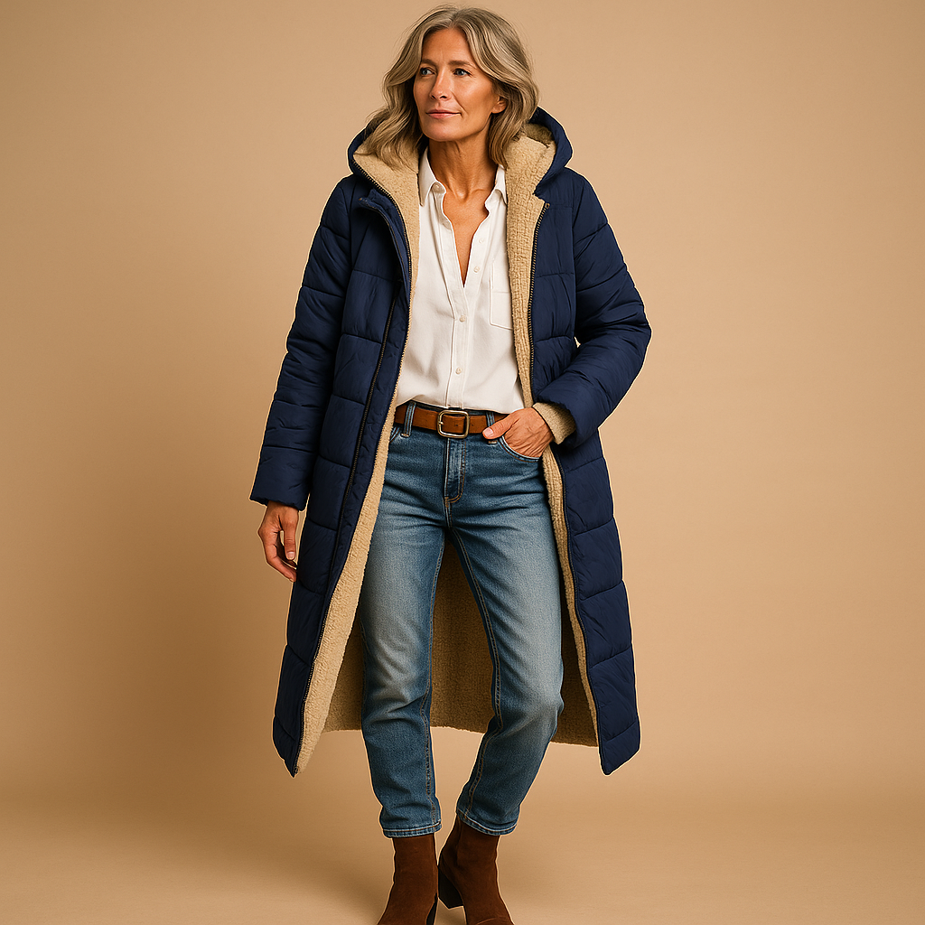 Manteau Long Matelassé pour Femmes