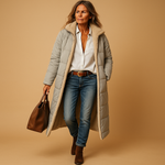 Manteau Long Matelassé pour Femmes