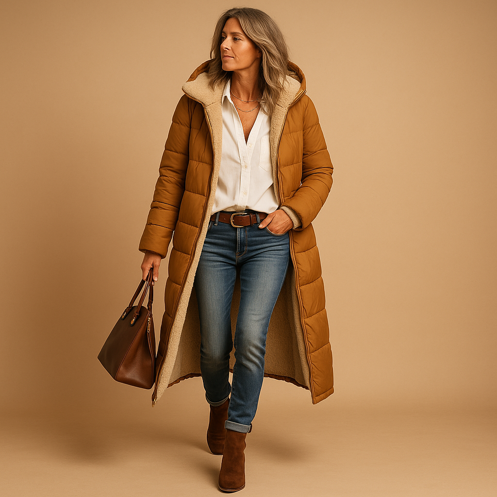 Manteau Long Matelassé pour Femmes