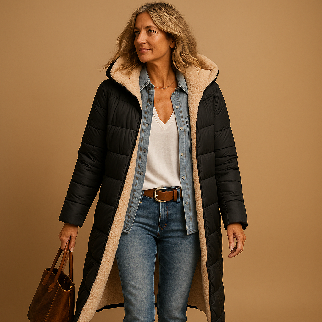 Manteau Long Matelassé pour Femmes