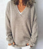 Pull-over V-col en V pour femmes