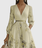 Longue robe plissée pour femmes - Emilia Lane