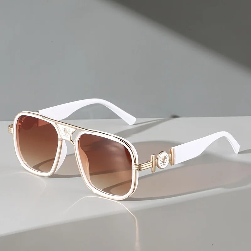 Lunettes de Soleil en Métal à Protection UV400 pour Femmes