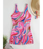 Maillot de bain à Motifs Abstraits et Bretelles Réglables pour Femme - Emilia Lane
