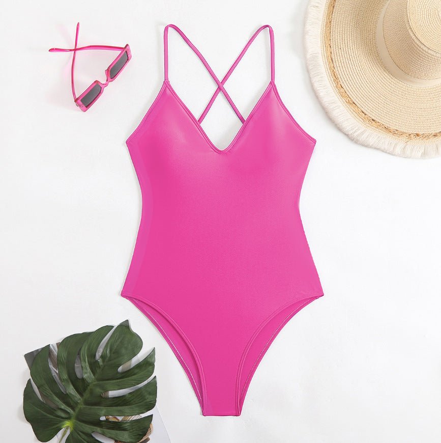 Maillot de Bain Une Pièce à Bretelles Croisées pour Femme - Emilia Lane