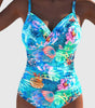 Maillot de Bain Une Pièce Taille Haute à Imprimé pour Femme - Emilia Lane