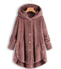 Manteau Hiver Chaud Long en Teddy pour Femmes