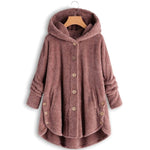 Manteau Hiver Chaud Long en Teddy pour Femmes