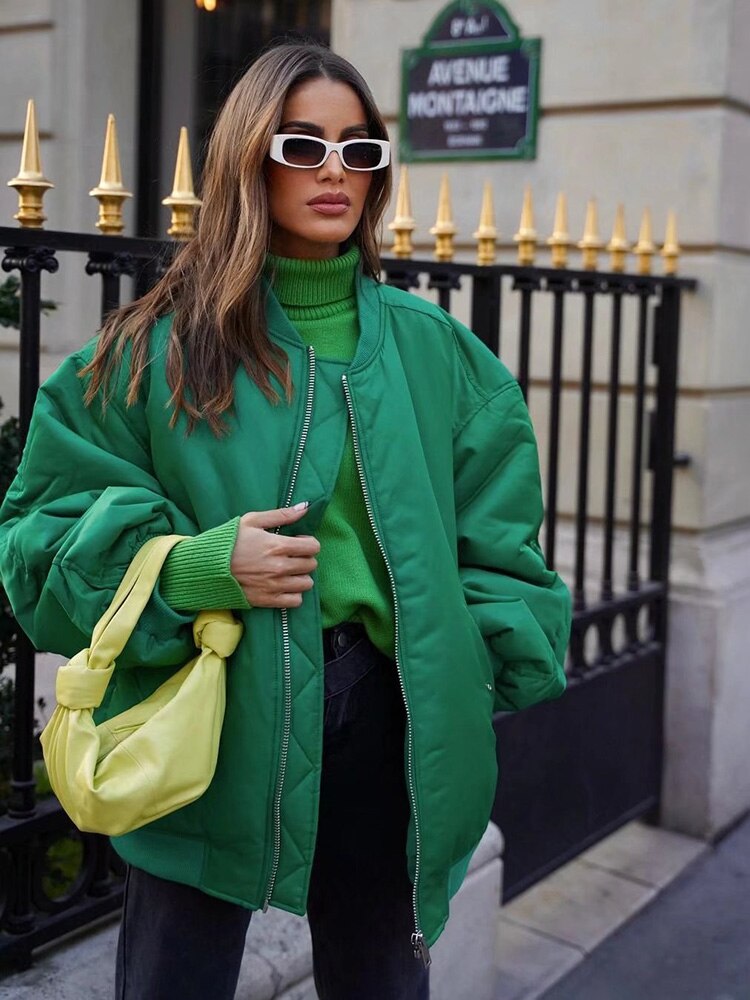 Veste Bomber Oversize Tendance pour Femmes