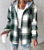 Veste à Capuche Carreaux Tendance pour Femmes