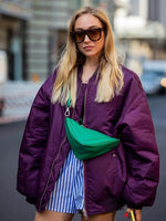 Veste Bomber Oversize Tendance pour Femmes