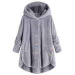 Manteau Hiver Chaud Long en Teddy pour Femmes